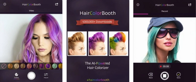 تطبيق تغيير لون الشعر - Hair Color Booth