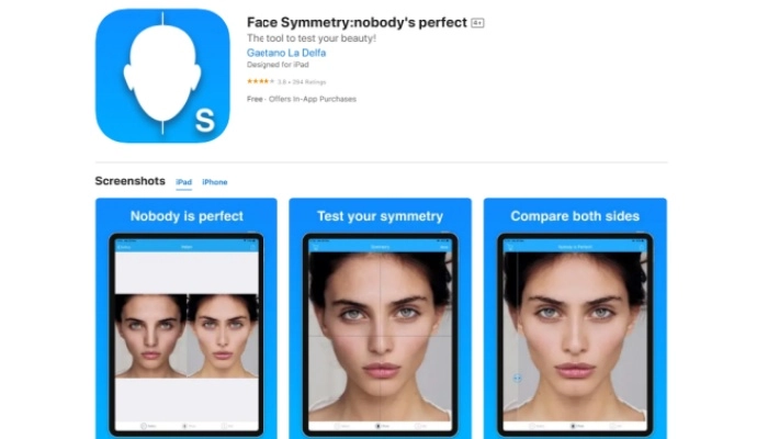 كيفية الحصول على وجه متناسق face symmetry app